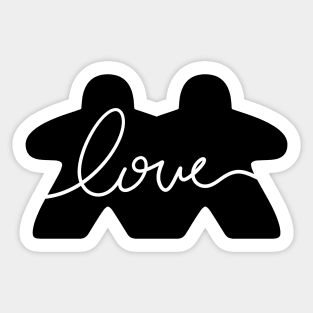 Meeple Love Board Games Sticker